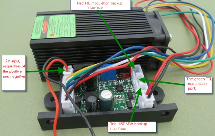 532NM 200MW 녹색 laser module semiconductor refrigeration